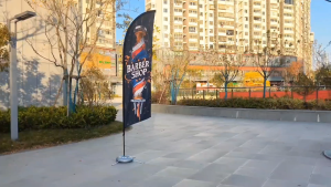 9ft nhôm cờ lông vũ cực cho doanh nghiệp quảng cáo thương mại ngoài trời Banner Trang trí chỉ cực mà không có cờ