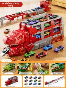 BABYSHOME | Đồ Chơi Xe Hơi Dinosaur Đổi Hình Bằng Hợp Kim