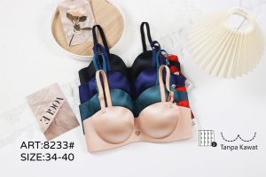 BH BRA IMPORT SEAMLESS SPORT PUSH UP TANPA KAWAT 34-40 TALI BISA DILEPAS ADEM LEMBUT MURAH PREMIUM LUPOOREO 8223