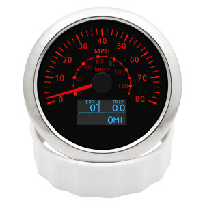 G-PS เครื่องวัดความเร็ว 3-In-1 80MPH, 85มม./160MPH/200MPH กระบวนการ 7สี แบ็คไลท์มาตรวัดการน้ำสามารถรถยนต์เรือรถบรรทุ เสริมความล้ำคุณภาพ