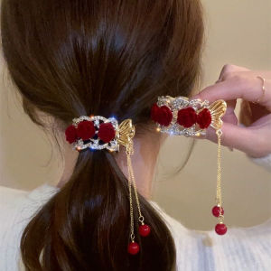 กิ๊บหนีบผม กิ๊บติดผมมงกุฎประดับด้วยเพชรมุข สวยๆ สไตล์เกาหลี Korean hairpin pearl hairpins crown hairclip beautiful rhinestone hairclip