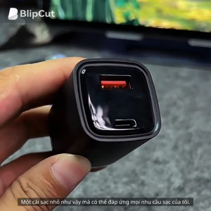 Củ Sạc Nhanh Compact 30W – Siêu Nhỏ Gọn 2 Cổng USB + Type-C Hỗ Trợ PD/QC3.0 Có Màn Hình Điện Tử Thông Minh