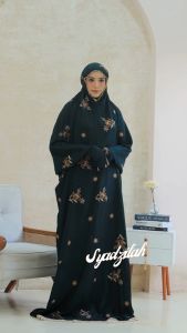 SYADZILAH - Mukena Terusan Dewasa Bordir Kamilah Katun Rayon