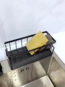 Sponge Drainer Rack Soap Holder Orgaizer With Towl Holder Kitchen Bathroom Sink Organizer Rack