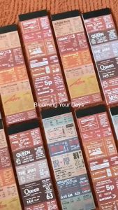 Bloomingyourdays Vintage Memo Pad Aesthetic Retro Ticket Design untuk Dekorasi Bujo Journaling Scrapbooking dan Deco Paper memopad aesthetic ticket memo retro dekorasi bujo journaling scrapbooking deco paper Kertas Dekoratif Retro untuk Journaling