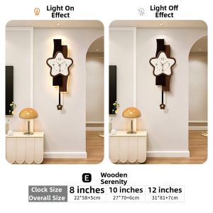 CTYLIGHTZ | Silent Creative Cloud Design Wall Clock Glow