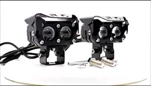 Lampu Tembak / Lampu Sorot Laser Foglamp Led SQL 2 Mata Putih Kuning Universal Untuk Semua Motor