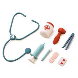 Bộ Đồ Chơi Bác Sĩ Giả Làm Cho Trẻ Nhỏ - Bộ Đồ Chơi Y Tá Bằng Silicon Cấp Thực Phẩm Đồ Chơi Giáo Dục Cho Bé Trai & Bé Gái Quà Tặng Cho Bé
