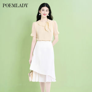 POEMLADY | Age-Defying Ruffle Short Sleeve Blouse