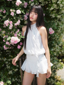Summer Alluring Style Floral Halter Dress