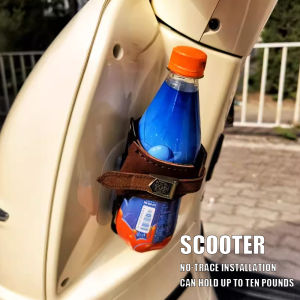 N+1 Bike Water Bottle Cage Brown Leather Aluminum Adjustable Water Bottle Holder Taiwan N+1 Fit MTB Road Bicycle For Cycling