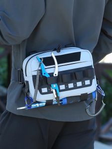 กระเป๋าคาดเอวชาย กระเป๋าสะพายไหล่แบบมีซิป กันน้ำ สำหรับผู้ชาย กระเป๋าใส่เครื่องมือสำหรับเล่นปืน กระเป๋าสำหรับเดินทาง กระเป๋าสะพายข้างสำหรับวิ่ง