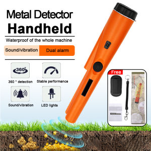 Metal Detector Portable Handheld Waterproof High-sensitivity Metal Detector Pin Pointer GP-Pointer Gold Silver Detector Scanner with Illumination 360° All-round Detection