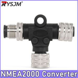 RYSJM | NMEA2000 T-type Power Connector Male and Female Waterproof Connector Nmea 2000 Adapter Aviation Plug Adapter for Ships Yachts