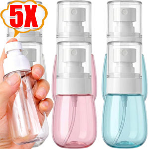 5Pcs 30ml/60ml/100ml Plastic Transparent Empty Spray Bottle / Refillable Alcohol Atomizer / Mini Fine Mist Liquid Containers / for Skin Care Makeup Travel Accessories