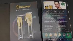 HATTEKER 2pc Electric Hair Clippers Multi-functional Oil Head Scissors Parent-Child Machine Set