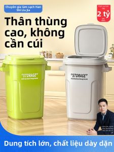 HANSHILIUJIA | Home Kitchen Commercial Outdoor Trash Can With Lid Increased Capacity