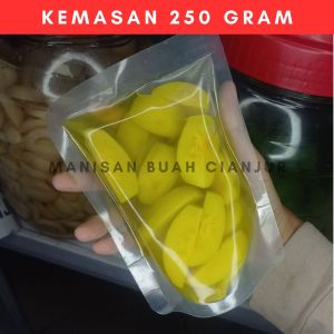 MANISAN BUAH KEMASAN 250 GRAM MANISAN BUAH CIANJUR ASINAN BUAH
