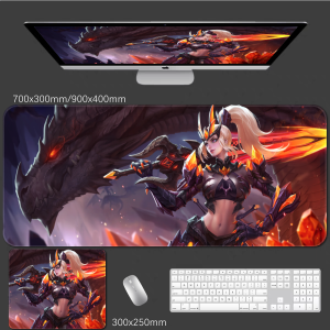 Large Size Gaming Mousepad Waterproof Keyboard Mat Border Lock for Honor of Kings Esports Office Desk Pad Computer Accessories