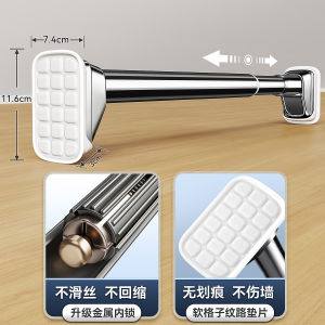 Invisible Stainless Steel Clothes Drying Rack Indoor Side Mount Wall Fixed Retractable No Drilling Required Clothes Hanger