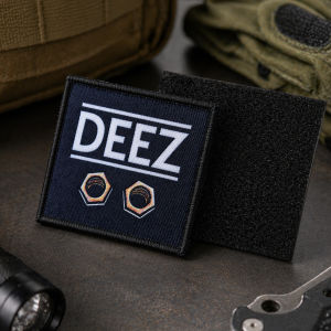 Funny DEEZ Morale Patch Hook Loop Fastener Navy Blue Patch for Backpack Jacket Hat