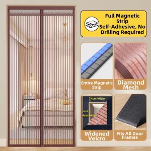 ZIMENGYUAN | Magnetic Self Adhesive Fly Mosquito Curtain