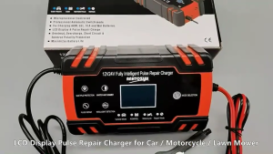 Original Car Battery Charger Japan Made 12/24V Intelligent Pulse Repair Battery Fast Charging Automatic Voltage For Charging