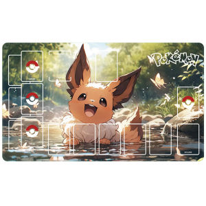 Bandai | Tấm Thảm Chơi Bài Pokemon PTCG Tự Làm - Tấm Thảm Chơi Bài Chiến Đấu Với Thiết Kế Marnie Lillie Ash Ketchum Gengar Eevee Dành Cho Người Hâm Mộ Anime Và Game Thủ