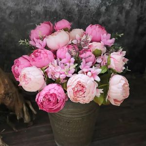 European Style Artificial Flowers: Perfect for Christmas & Party Decor