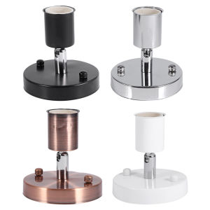 E27 Light Bulb Socket Modern Retro Ceiling Lamp Wall-Mounted Lamp Socket Convenient/Durable Can Be 180° Rotation Adsorption