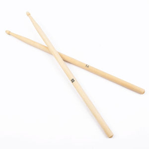 1 Pairs Premium Maple Drumsticks - Ideal for All Ages - Durable Practice Sticks - Elegant Log Color - Perfect for Jazz and Percu