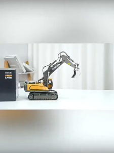 1: 24 2.4G Remote Control Crawler Heavy Bulldozer Dump Truck 9 Channel Children RC Engineering Vehicle Kids Toy for Boys Gift Christmas Gift