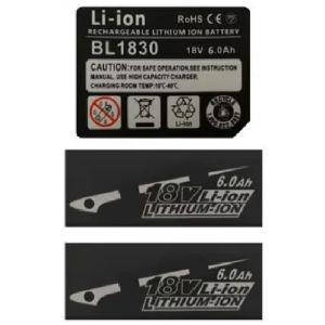 BL1830B Lithium Ion Battery Case 10X18650 For Makita 18V Li-ion Battery Pack Box Top Bottom Shell LED Key Sticker Housings