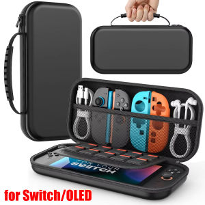 Carrying Bag For Switch OLED Case Compatible with NS Switch/Switch OLED Carry Clutch Bag with More Space for NS and OLED