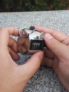 Bộ đếm bằng tay bấm máy đếm cơ học đếm người lưu lượng bộ đếm kim loại cầm tay đếm điểm khách hàng đếm lần