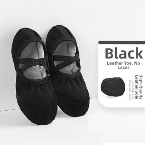 Black Soft Sole Children Dance Shoes