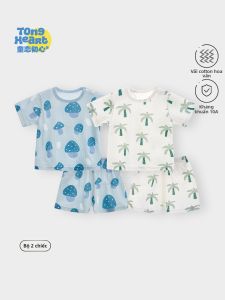 TONGLIANCHUXIN | Bộ Mùa Hè Nhẹ Nhàng Từ Cotton Lụa Đá Cho Bé