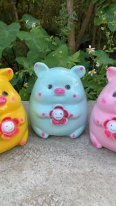 Heo Ôm Hoa Tiết Kiệm Heo Đất Lợn tiết Kiệm Ống Heo Ống Tiết Kiệm Lợn Đất Thạch Cao