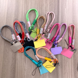 Woven Mobile Phone Lanyard Short Rope Handheld Carabiner Phone Case Anti-Loss Pendant Earphone USB Flash Drive Decoration Chain Rope