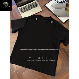 YOULIN | American Deconstructed Boxy Cleanfit T-Shirt