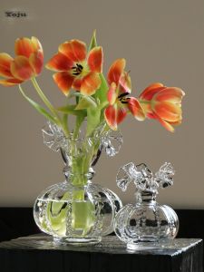 Elegant Glass Pumpkin Vase Floral Arrangement Hydroponic Decoration French Style Fresh Flower Holder for Living Room Decor