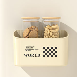 Wall-Mounted Trash Can Storage Organizer Three-Wheel Vehicle Magnetic Attachment No Drilling Required Universal Accessory