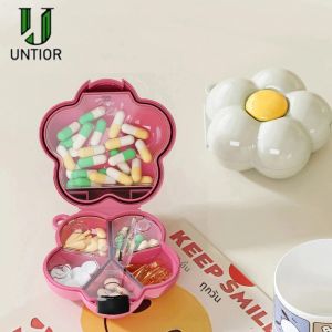 Dopamine สีกล่องยา Health Care คอนเทนเนอร์กล่องยา Splitters Travel ยากล่องเล็กๆพกพาง่าย