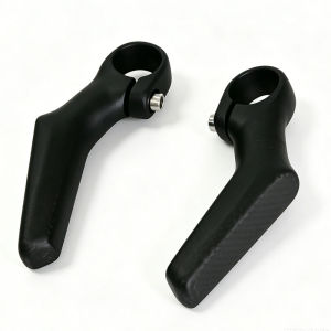 3K Full Carbon Fibre Handlebar Bar Ends L-shaped Auxiliary Handlebar Lightweight MTB Rest Handlebar Cycling Handle Accessories