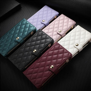 Case for OPPO Realme 13 11 10 9 Pro Plus 9i C55 NEO 5 SE 5G Glitter Luxury Wrist Lanyard Kickstand Women Leather Zipper Flip Protective Phone Cover