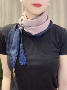 Multifunctional Hemp Scarf Womens Long Neck Warmer Pendant Autumn Winter New Style Fashion Sensation Durable Fabric Scarf