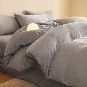 HLA | Warm Winter Milk Velour Coral Fleece Bed Sheet Cover Single Size