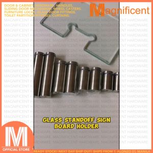 Stainless Steel 12mm Glass Standoff Screw Mounting Advertising Bolt Nails for Sign Board Displays (10 pieces)