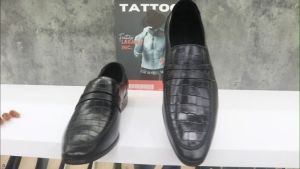 Giày Tây Nam - Giày Công Sở Nam HT.NEO Da Bò Thật Thiết Kế Dập Vân Kết Hợp Đế Phíp Bền BỉKiểu Dáng Sang Trọng Lịch Sự