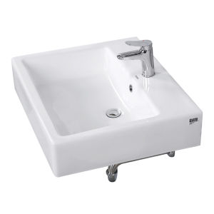 Wall Mounted Square Ceramic Basin